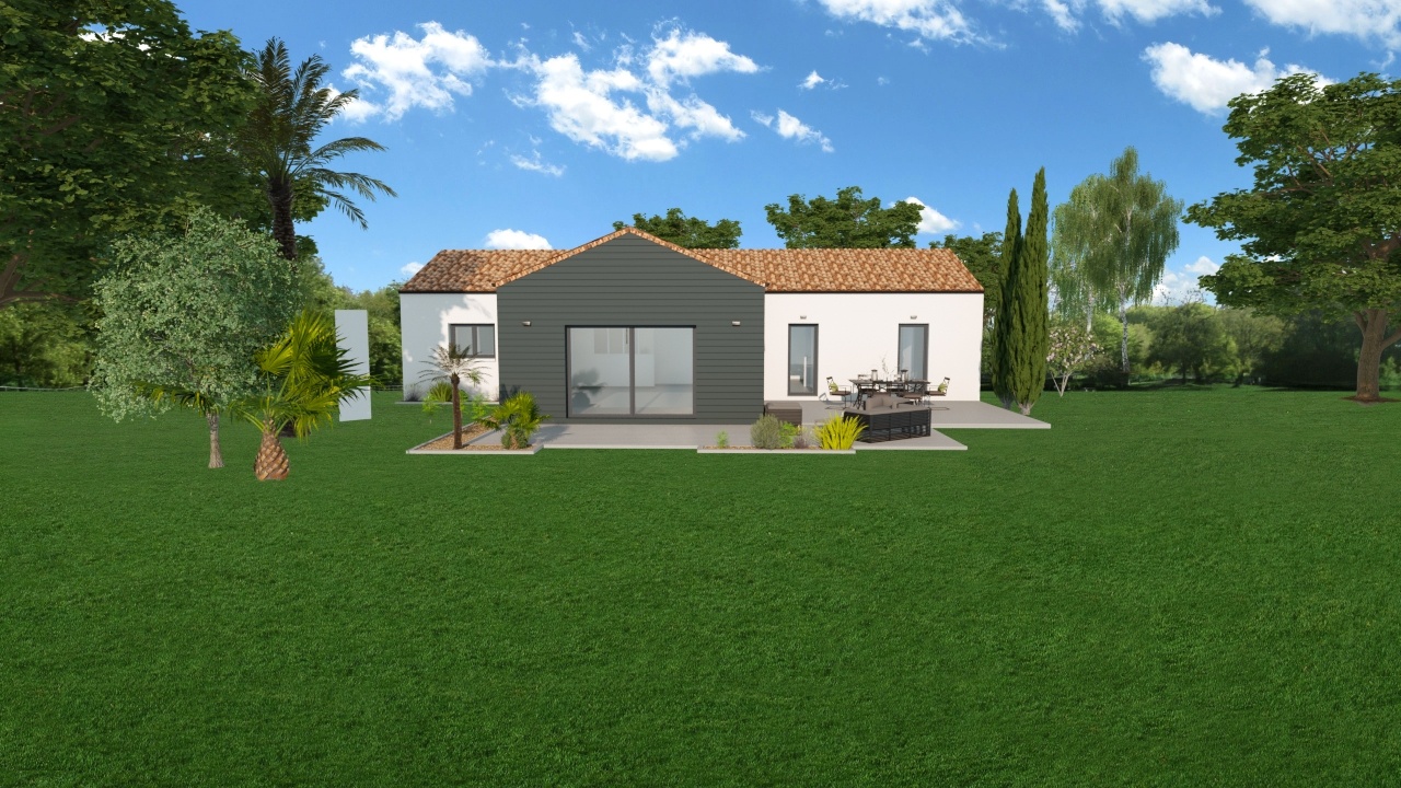 Maison de plain pied 107 m²