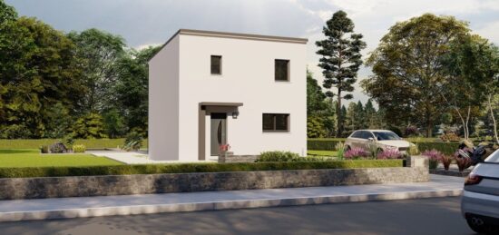 Plan de maison Surface terrain 79 m2 - 4 pièces - 3  chambres -  sans garage 