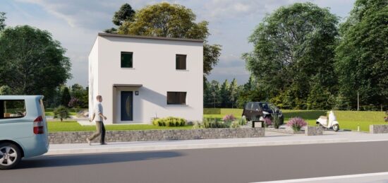 Plan de maison Surface terrain 105 m2 - 5 pièces - 4  chambres -  sans garage 