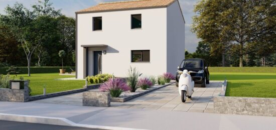 Plan de maison Surface terrain 105 m2 - 5 pièces - 4  chambres -  sans garage 