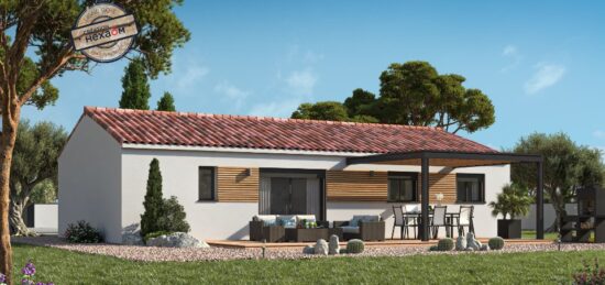 Plan de maison Surface terrain 83 m2 - 5 pièces - 3  chambres -  avec garage 