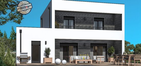 Plan de maison Surface terrain 114 m2 - 5 pièces - 4  chambres -  sans garage 