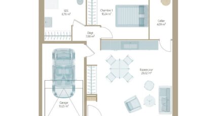 La Haie-Fouassière Maison neuve - 2357453-4586modele820241206aUNTB.jpeg Maisons Tradilignes