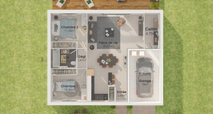 Le Loroux-Bottereau Maison neuve - 2288435-4586modele1020210624AMSgl.jpeg Maisons Tradilignes